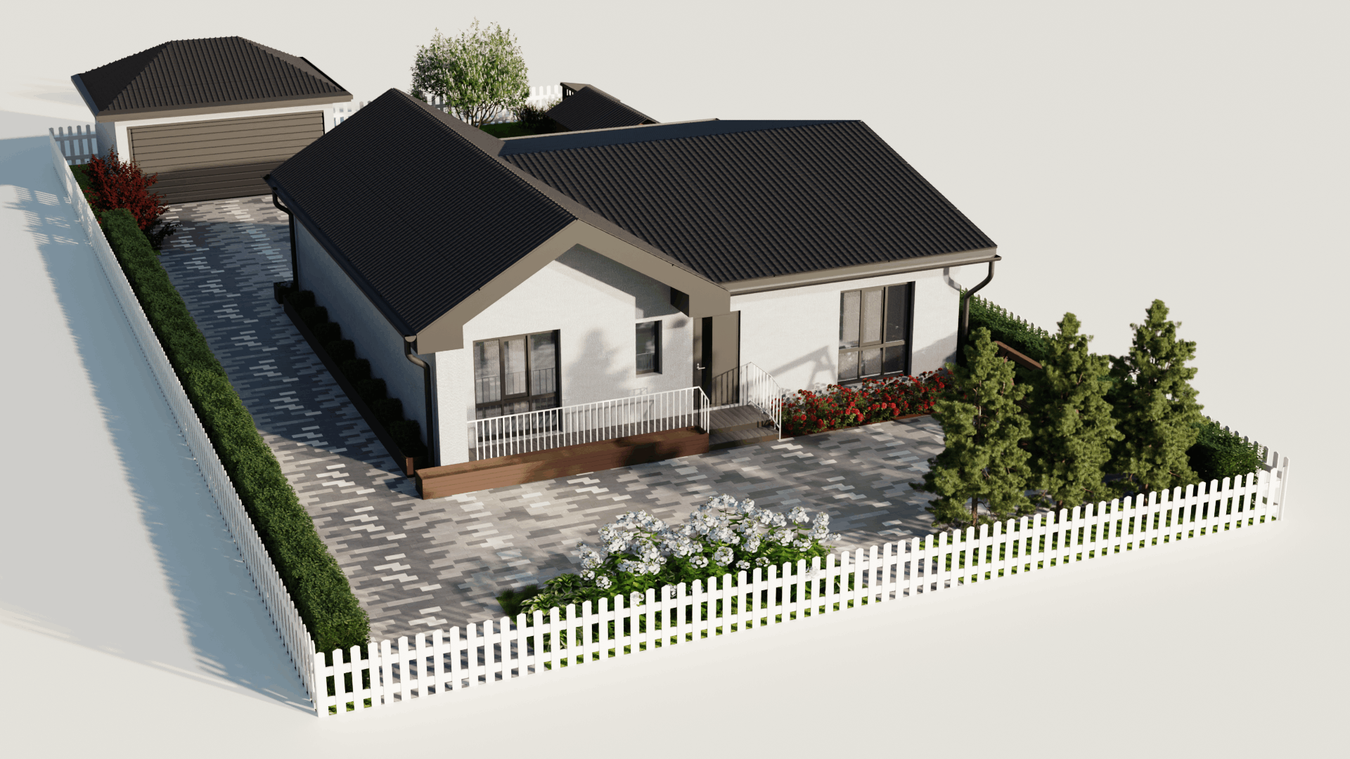 3D визуализация ландшафтного проекта